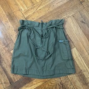 Roxy Cargo Green Mini Skirt XS Extra Small